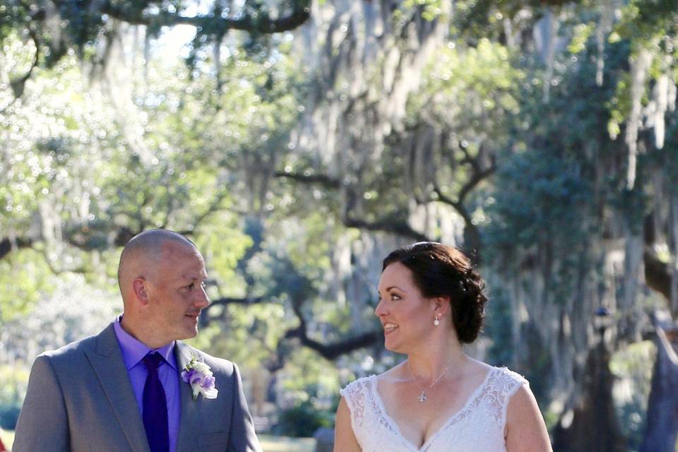 Wedding on City Park bridge