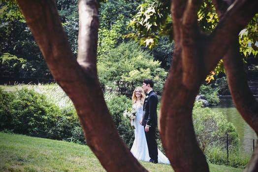 Couple photo by the trees