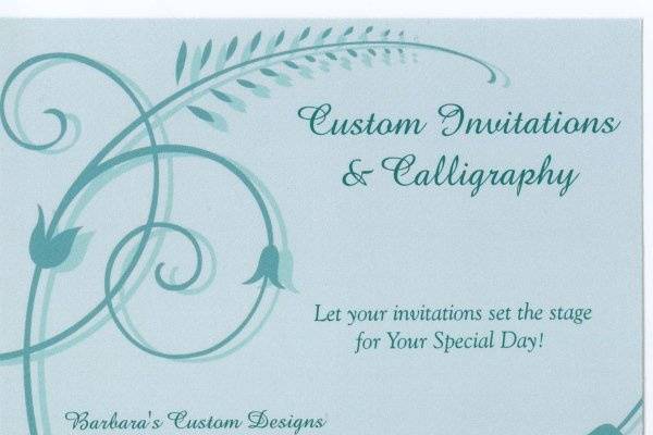 Barbara's Custom Invitations & Designs