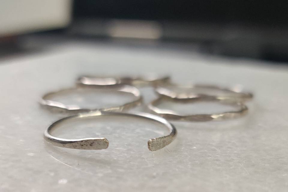 Sterling Silver Stacker rings