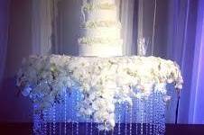 Five tier wedding cake