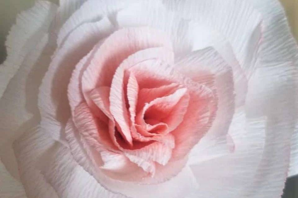 Crepe paper rose