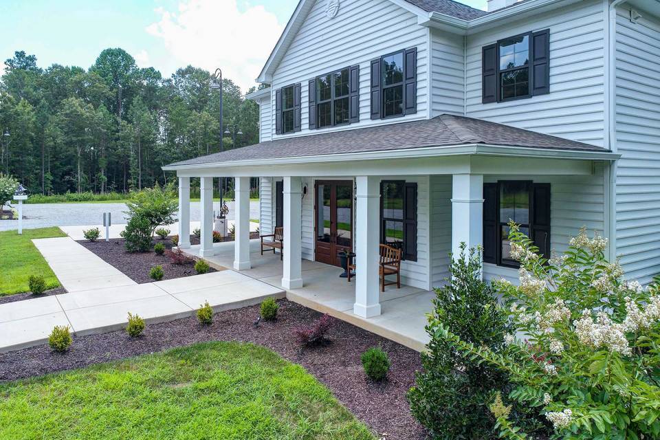 Covered front porch