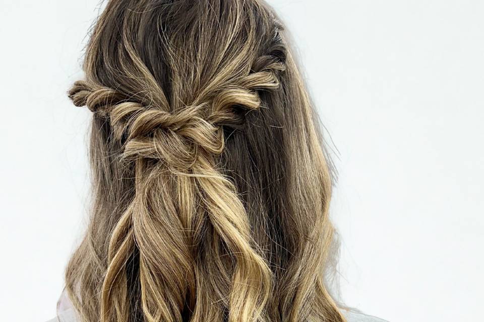 Half up & half down