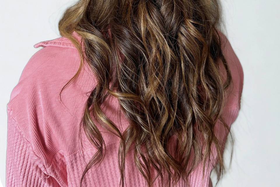 Half up & half down