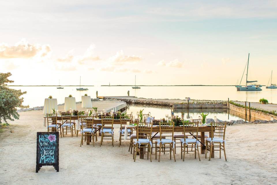 Dinner on the beach