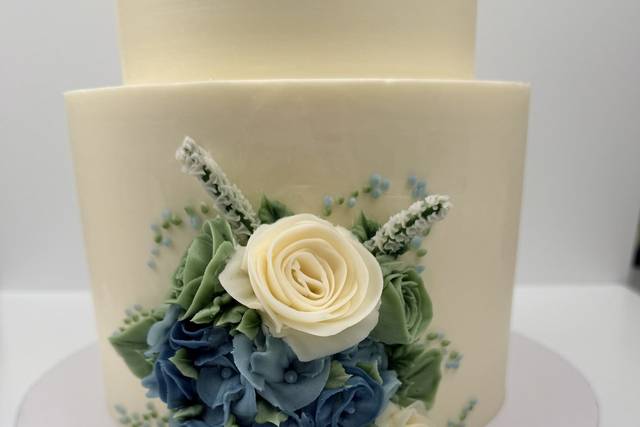 Buttercream Blue Hydrangeas, S