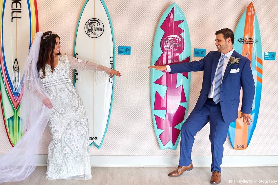Surfing Wedding