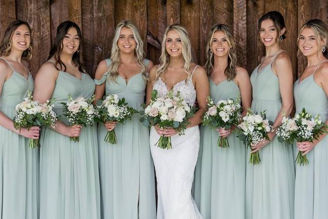 Glowing Bridal Party