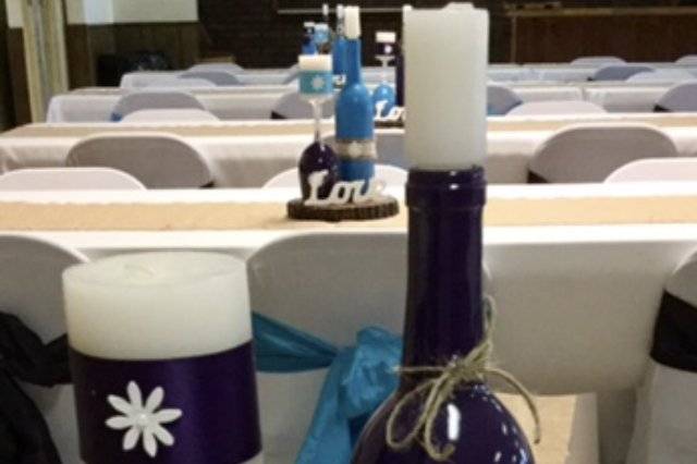 Custom-Painted Centerpieces