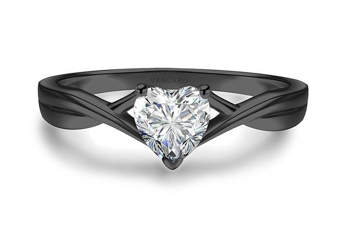 Black Custom engagement ring