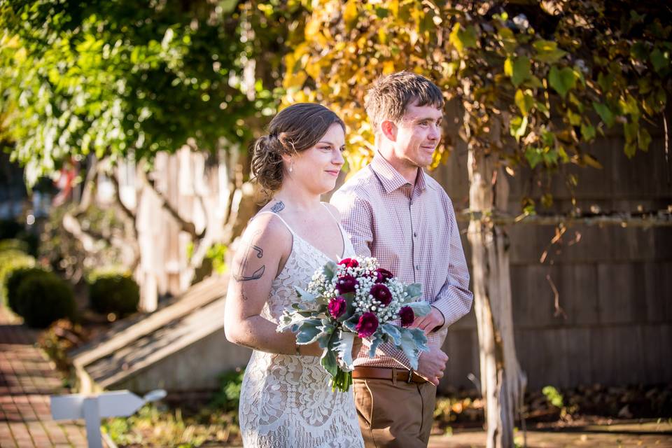 Walking down the aisle...