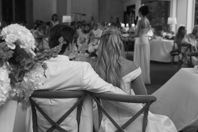 Black & white wedding