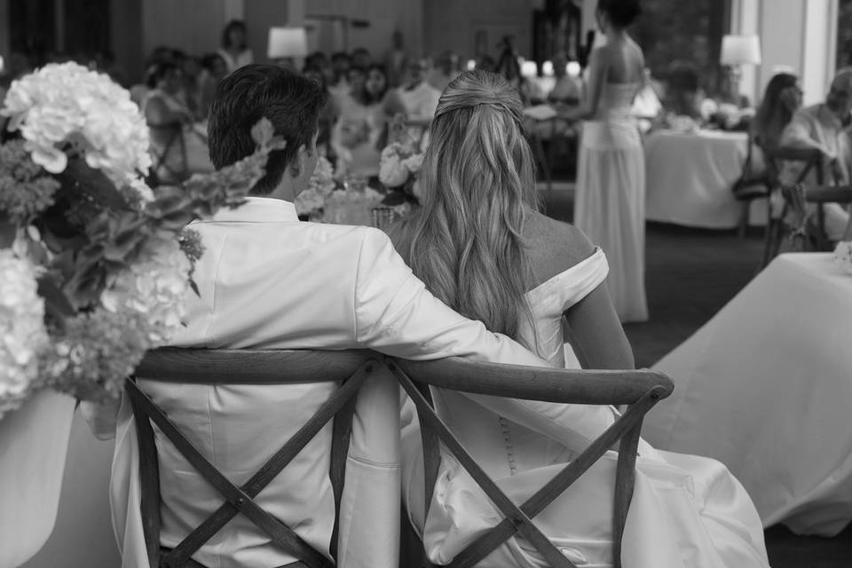 Black & white wedding