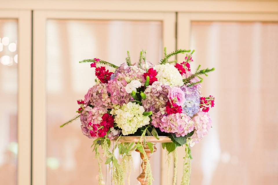 Table with centerpiece