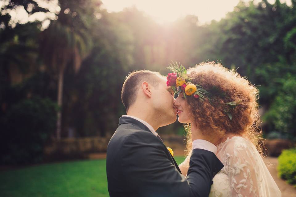 First sunken gardens wedding