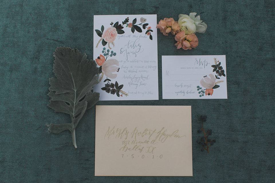 Invitation-Sugared Fig PaperieElle Boone Photography