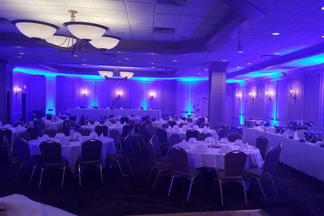 Reception set-up and lighting