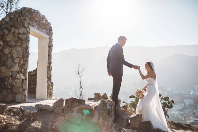 The bride and gorom