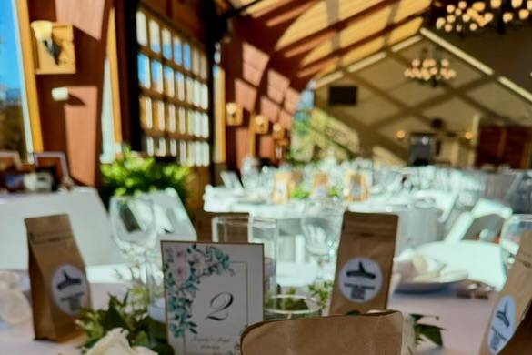 Set up on the tables 2