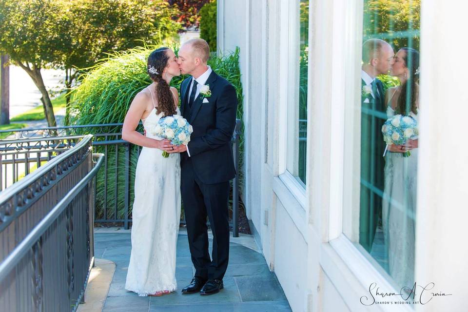 Newlyweds Outside