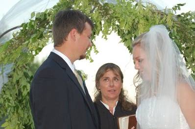 Megan Edward's weds Ethon, August 7,2010, on Lake Mathis.