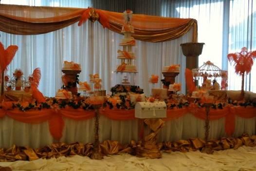 Wedding cake area