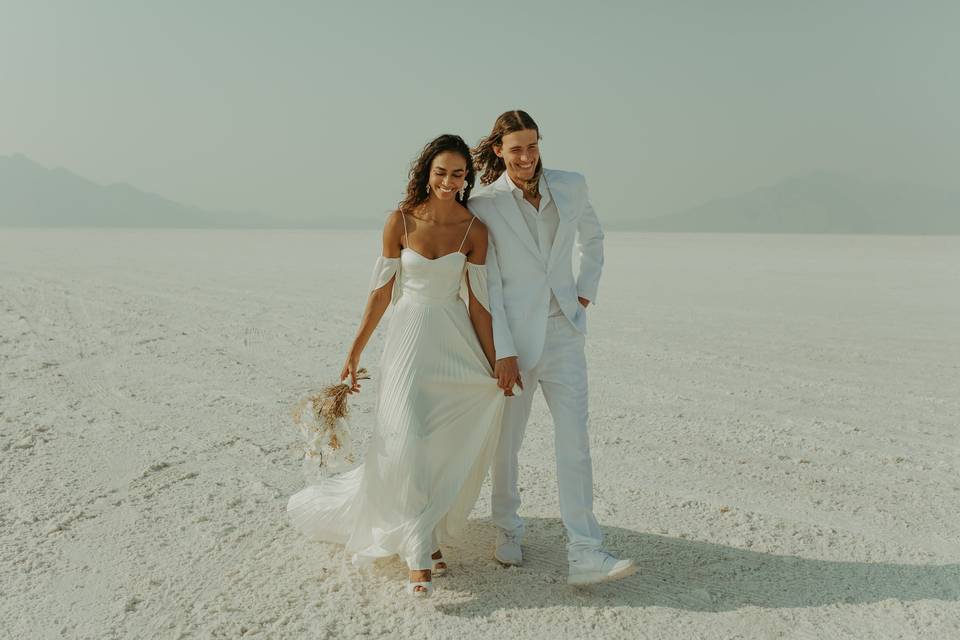Utah Salt Flats Elopement