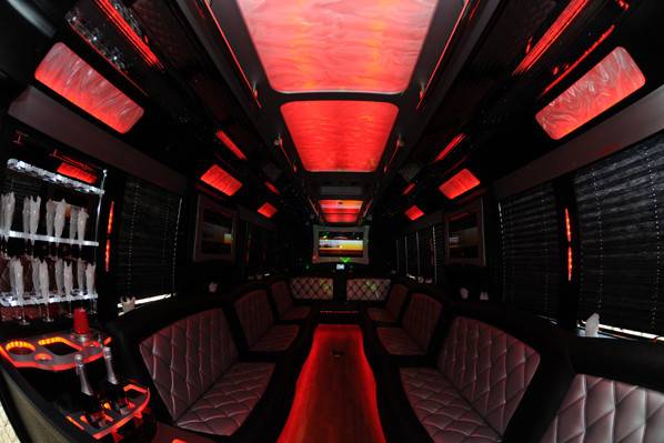 Party bus interior