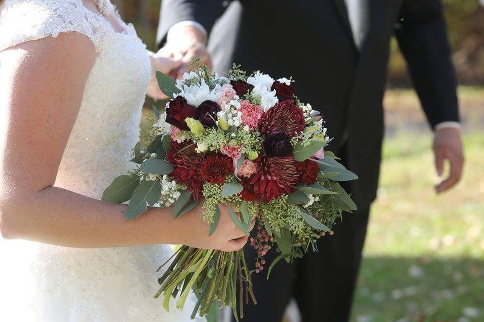 Red bouquets