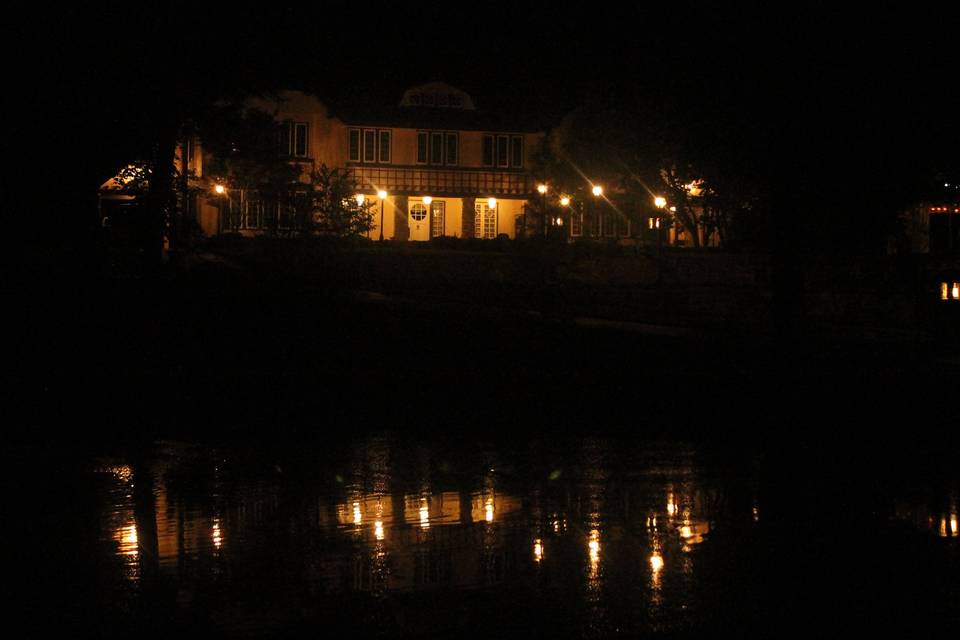 The estate at night