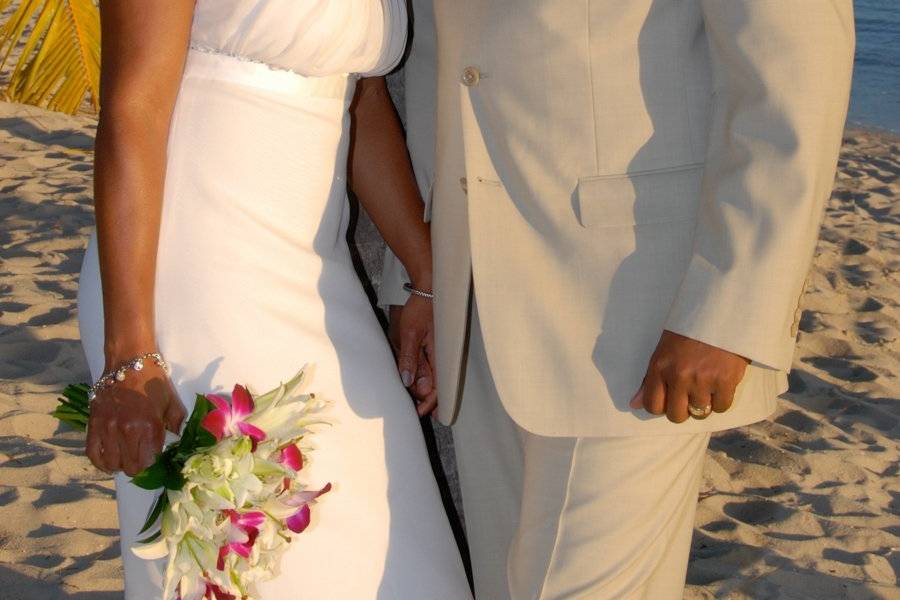 Wedding Under a Palm Tree