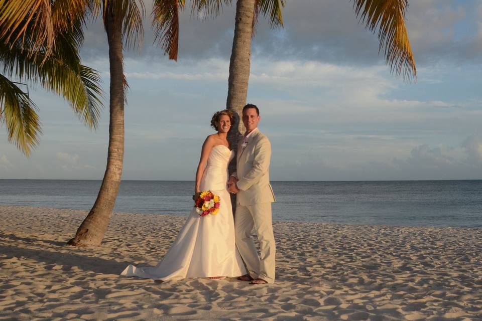 Newlyweds at the Beach