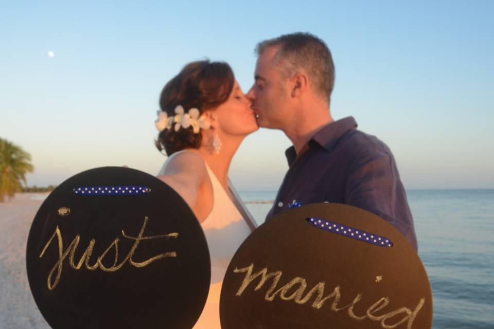 Wedding Couple on Beach