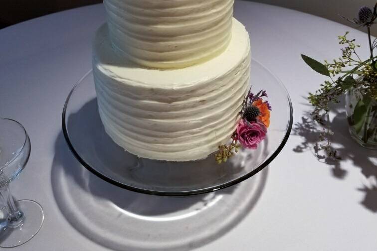 2-Tier with Flowers