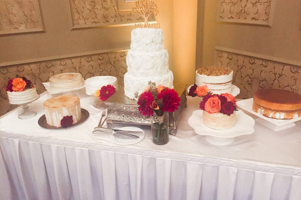 Fall Dessert Table Cakes 1