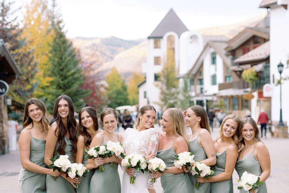 Bridesmaids in Vail