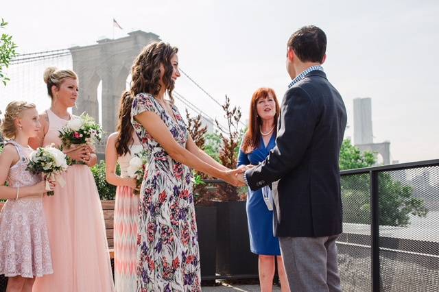 Ceremony on Brooklyn Bridge