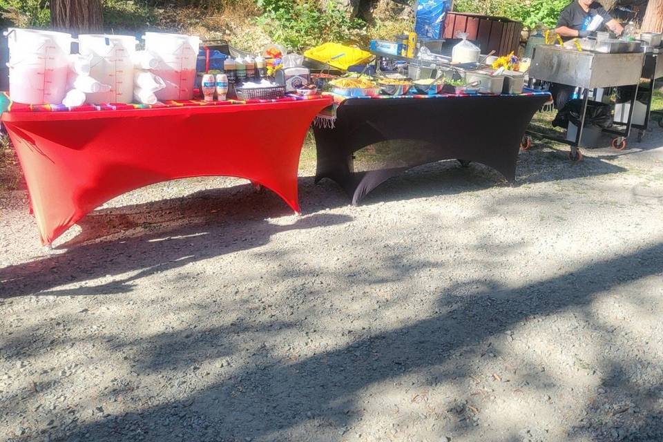 With agua frescas and others