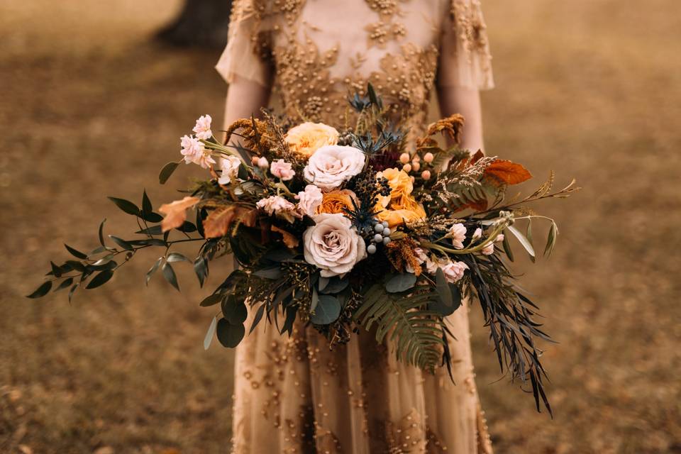 Boho bridal bouquet