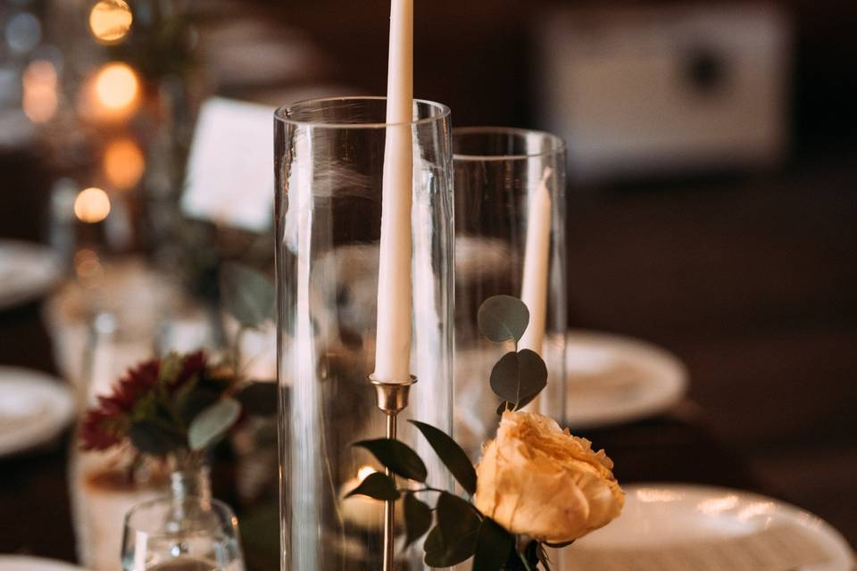 Boho reception details