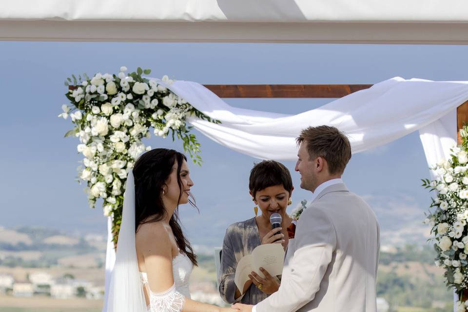 The vows exchange