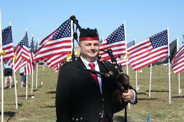 Texas Bagpiper - This is a picture of me after playing for the Wounded Warriors in Victoria Texas