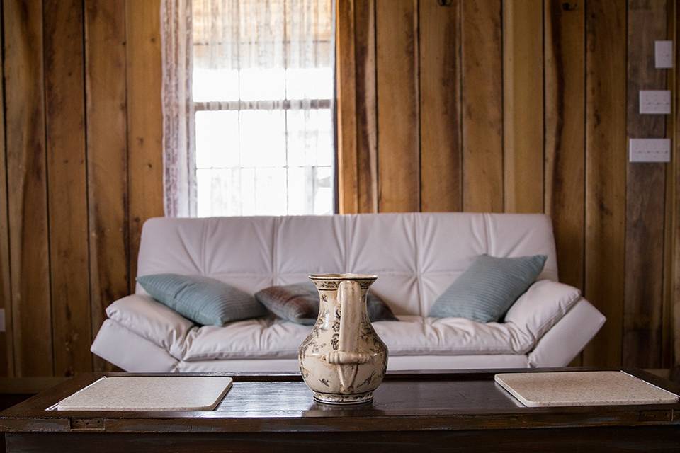 Sitting area in the Bridal Cabin