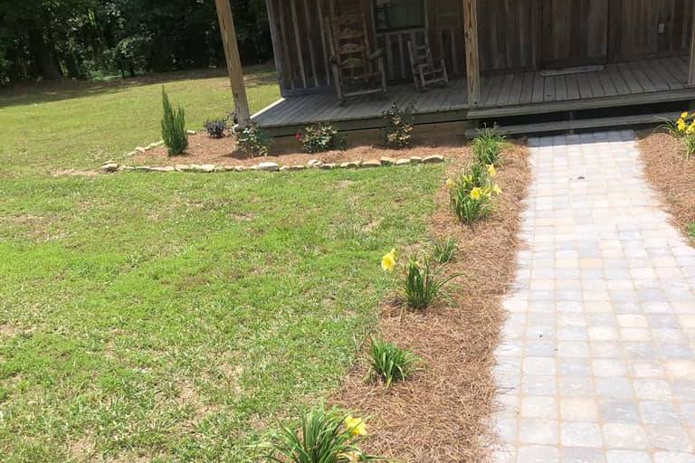 New walkway to cabin