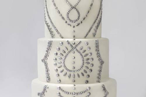 Sparkle And Bash 2 Piece Silver Foil Rhinestone Cake Stand With 12 Inch Cake  Drum Set For Wedding Supplies, Anniversary & Bridal Shower : Target