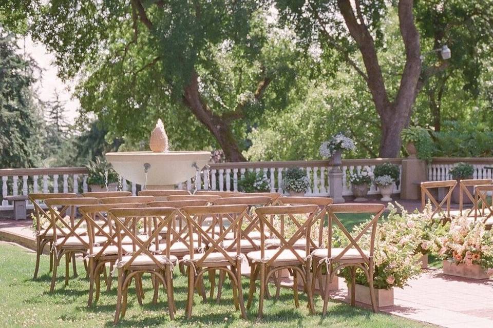 Ceremony setup