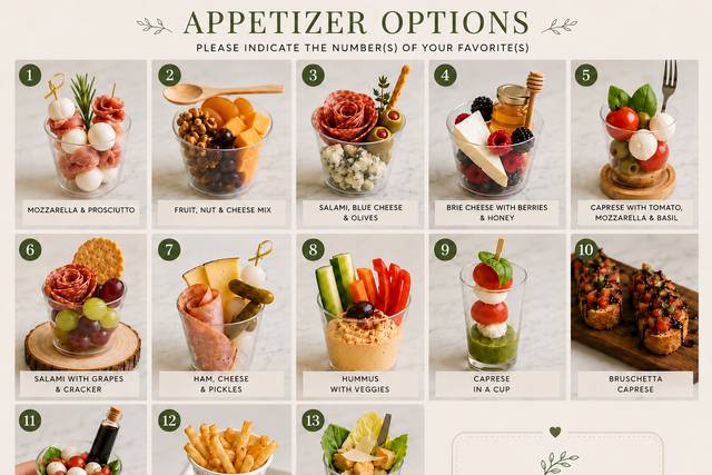 Appetizer mini shots