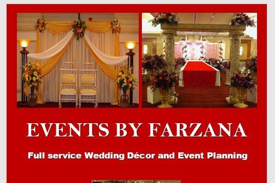 EVENTS BY FARZANA