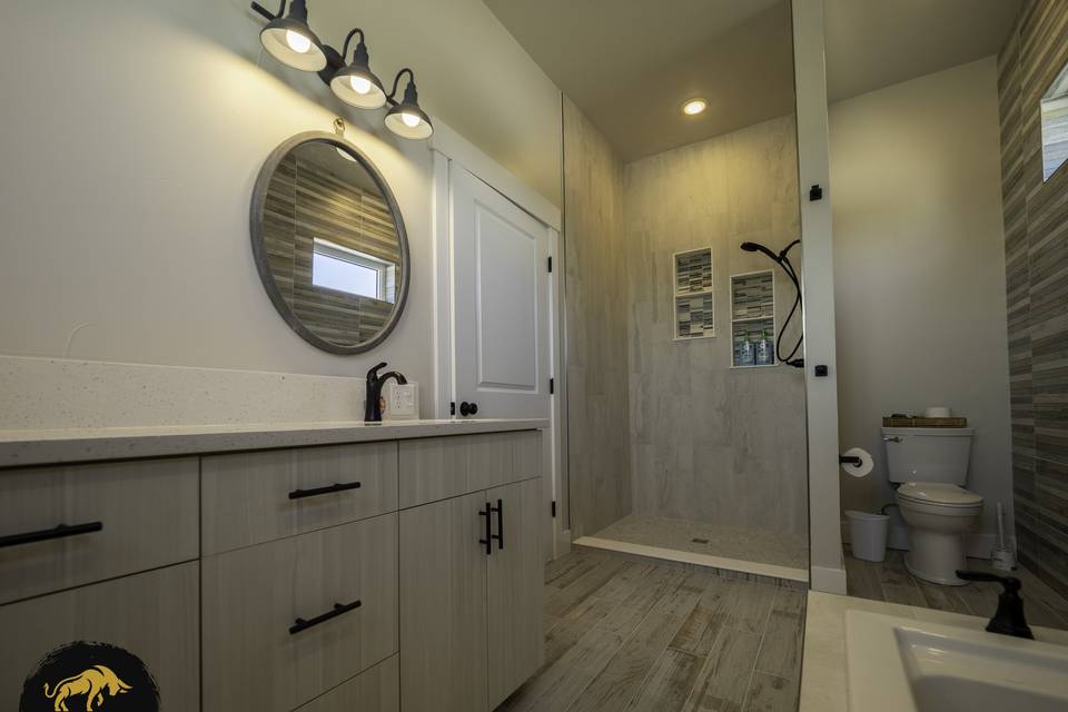 Tiled Shower Heated Floors